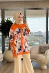 6171 Batik Desen Tunik  Oranj